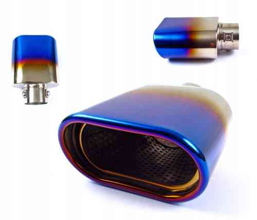 KOŃCÓWKA WYDECHU TŁUMIKA NAKŁADKA INOX OPALANA