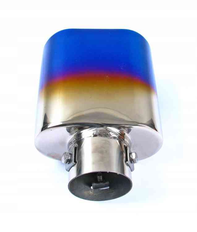 KOŃCÓWKA WYDECHU TŁUMIKA NAKŁADKA INOX OPALANA