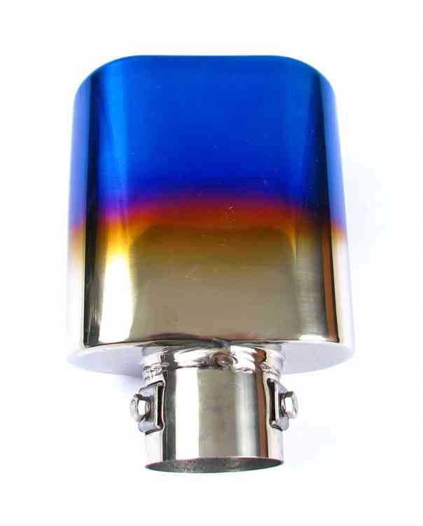 KOŃCÓWKA WYDECHU TŁUMIKA NAKŁADKA INOX OPALANA