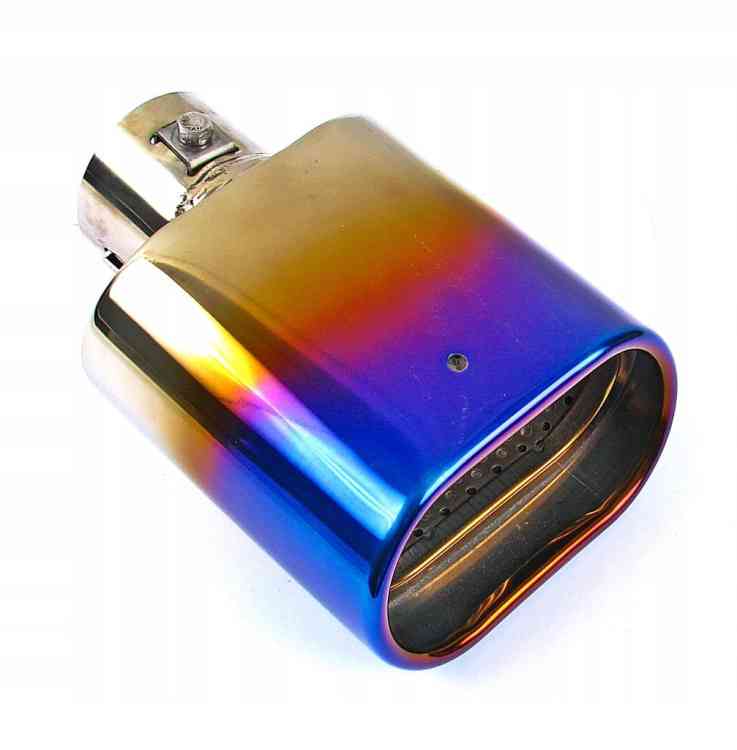 KOŃCÓWKA WYDECHU TŁUMIKA NAKŁADKA INOX OPALANA