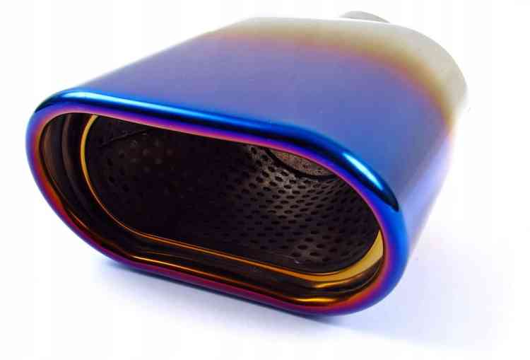 KOŃCÓWKA WYDECHU TŁUMIKA NAKŁADKA INOX OPALANA