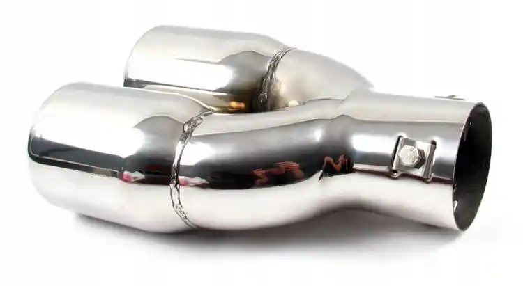 KOŃCÓWKA WYDECHU TŁUMIKA NAKŁADKA DWURURKA 74mm