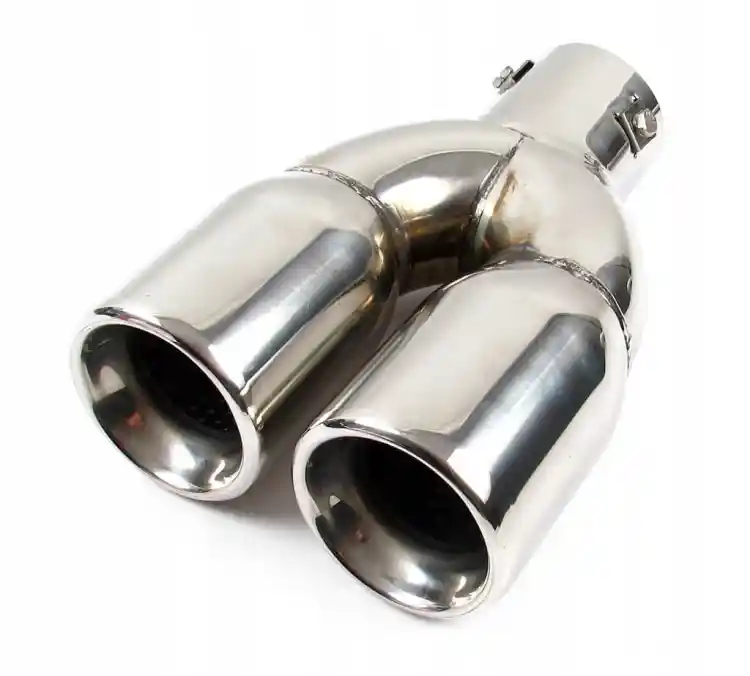 KOŃCÓWKA WYDECHU TŁUMIKA NAKŁADKA DWURURKA 74mm