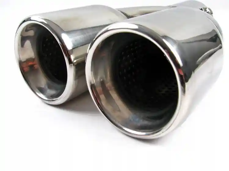 KOŃCÓWKA WYDECHU TŁUMIKA NAKŁADKA DWURURKA 74mm