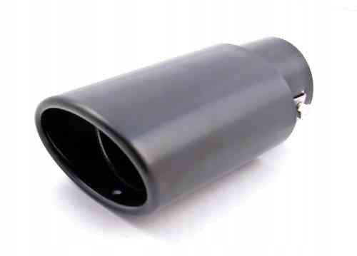 KOŃCÓWKA WYDECHU TŁUMIKA NAKŁADKA NIERDZEWKA BLACK