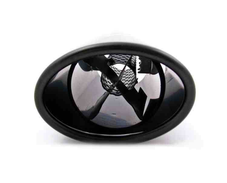 KOŃCÓWKA WYDECHU TŁUMIKA NAKŁADKA NIERDZEWKA BLACK