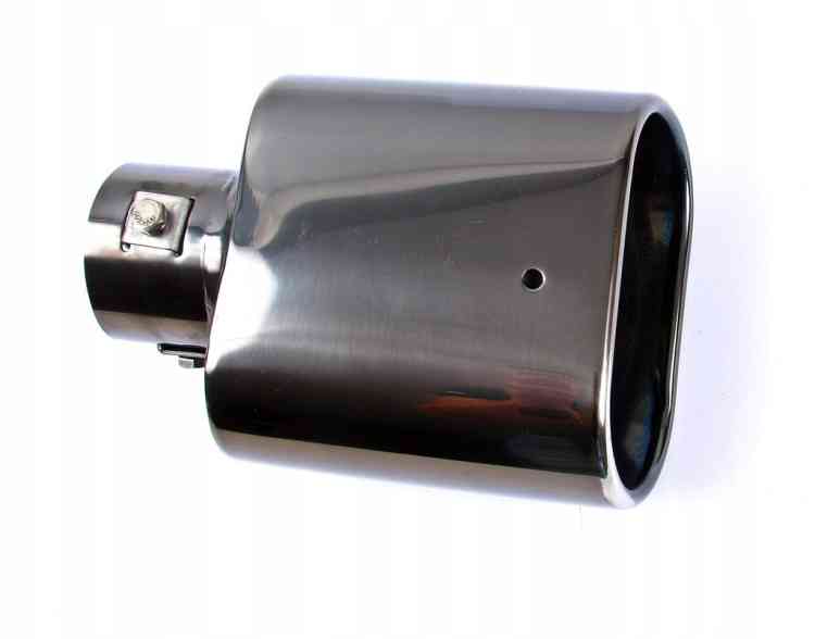 KOŃCÓWKA WYDECHU TŁUMIKA NAKŁADKA INOX GREY CHROM