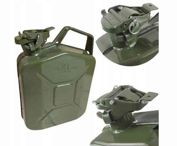 KANISTER NA PALIWO OLEJ ROPĘ PLASTIKOWY 5L METALOWY BLASZANY ATEST