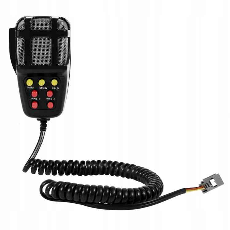 SYRENA ELEKTRONICZNA Z MEGAFONEM 7-TONOWA 12V 100W POLICYJNA STRAŻ KLAKSON