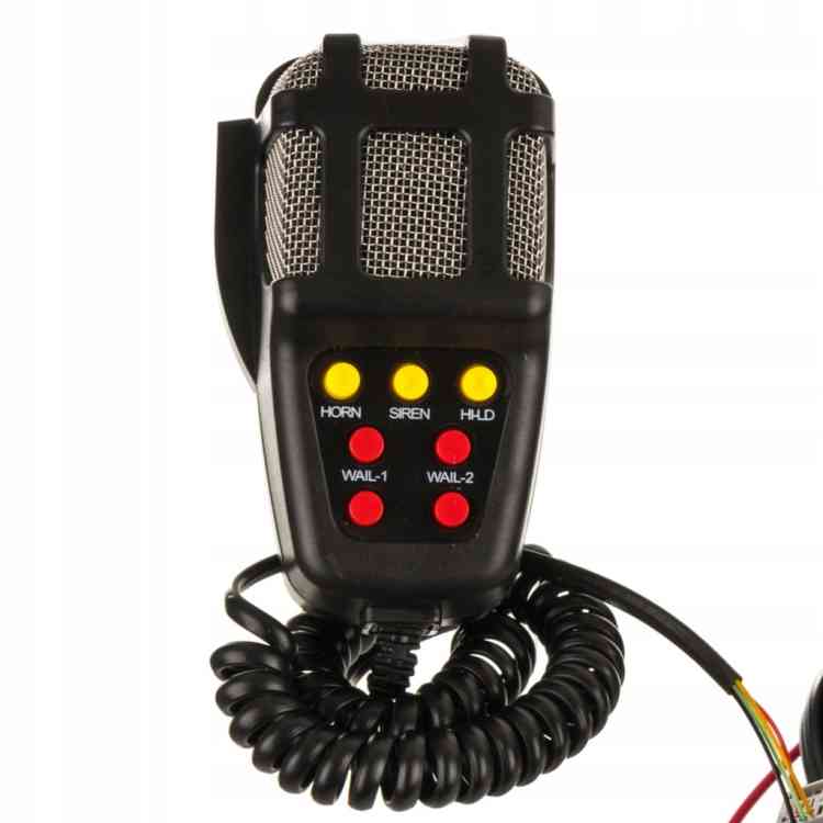 SYRENA ELEKTRONICZNA Z MEGAFONEM 7-TONOWA 12V 100W POLICYJNA STRAŻ KLAKSON