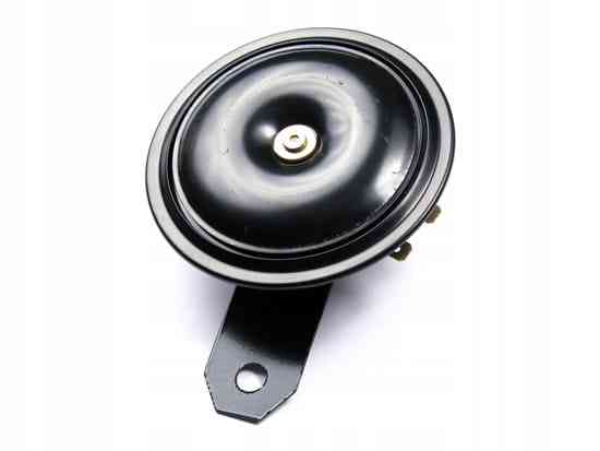 KLAKSON SYGNAŁ DŹWIĘKOWY FANFARA 12V ŚREDNICA 9CM