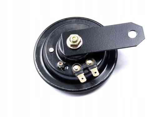 KLAKSON SYGNAŁ DŹWIĘKOWY FANFARA 12V ŚREDNICA 9CM