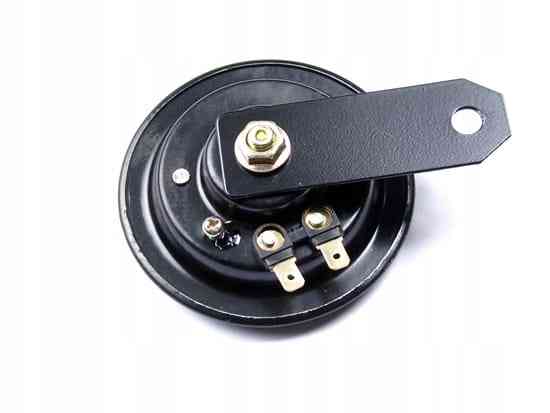 KLAKSON SYGNAŁ DŹWIĘKOWY FANFARA 12V ŚREDNICA 9CM