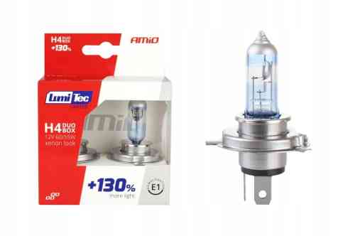 ŻARÓWKI H4 12V LumiTec LIMITED +130% 4300K KOMPLET