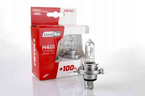 ŻARÓWKI H4 55/60W 12V LumiTec SILVER +100% KOMPLET