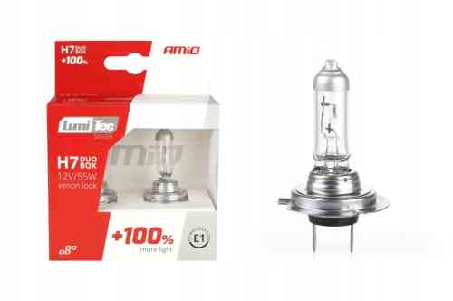 ŻARÓWKI H7 55W 12V LumiTec SILVER +100% KOMPLET UV