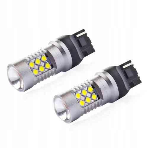 ŻARÓWKI LED W21W COFANIA DZIENNE MOCNE 12/24V AMiO KPL 2szt