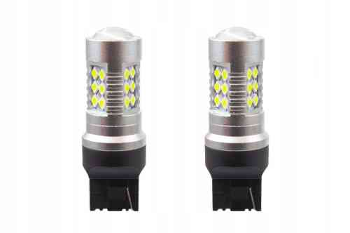 ŻARÓWKI LED W21W COFANIA DZIENNE MOCNE 12/24V AMiO KPL 2szt