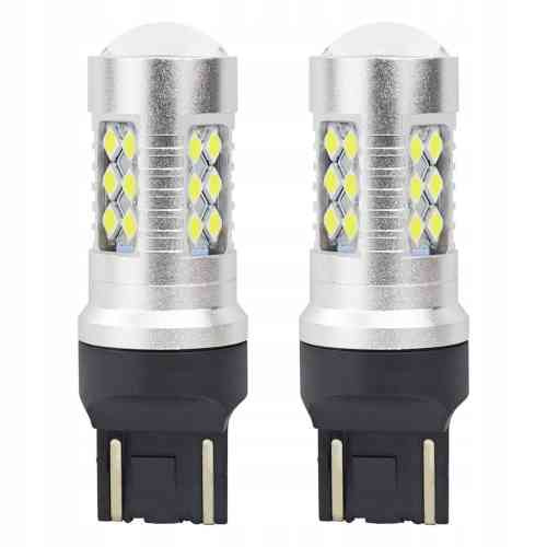 ŻARÓWKI LED W21/5W 12V 24V 6.2W Canbus 5600K 2szt KPL AMIO