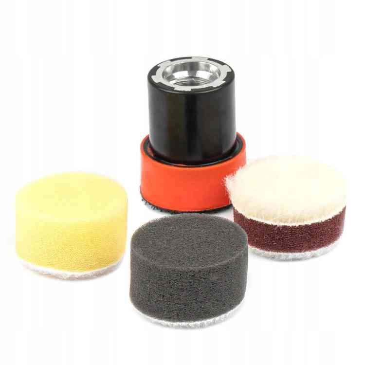 MINI GĄBKI POLERSKIE PADY DO POLEROWANIA DETALI LAKIERU AUTA 4SZT 30MM