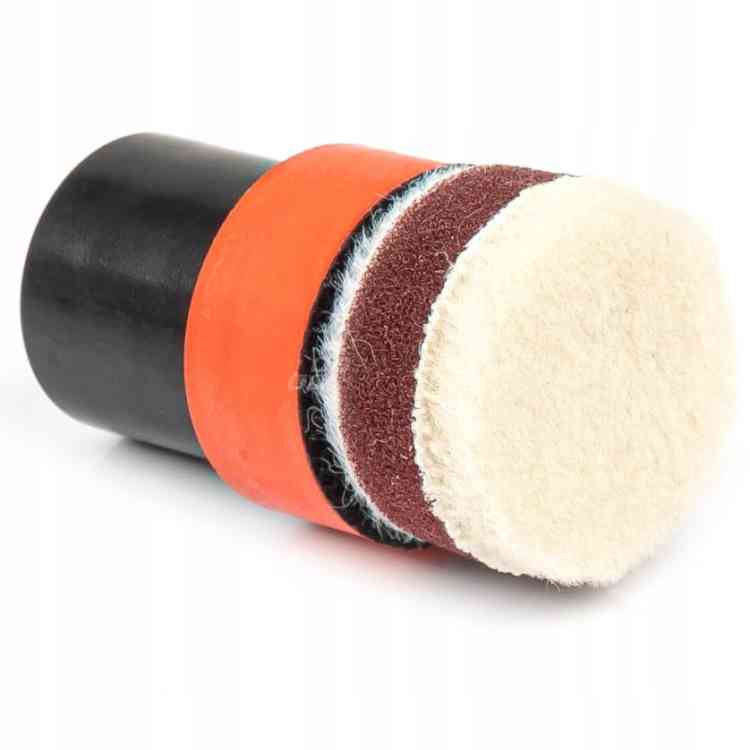 MINI GĄBKI POLERSKIE PADY DO POLEROWANIA DETALI LAKIERU AUTA 4SZT 30MM