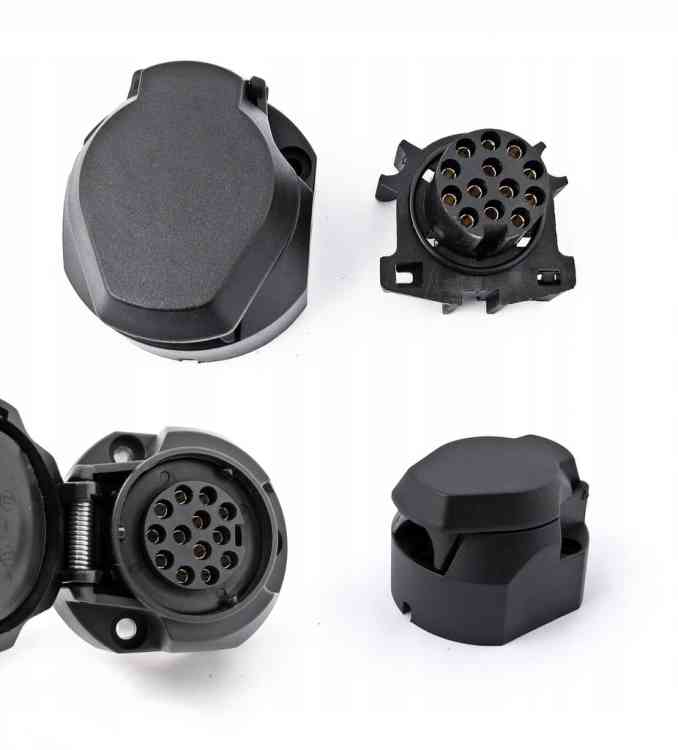 GNIAZDO 13PIN DO PRZYCZEPY PRZYCZEPA PLASTIKOWE