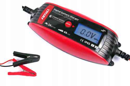 PROSTOWNIK ELEKTRONICZNY ŁADOWARKA 6V -12V 4A LCD