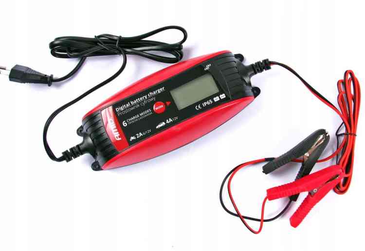 PROSTOWNIK ELEKTRONICZNY ŁADOWARKA 6V -12V 4A LCD