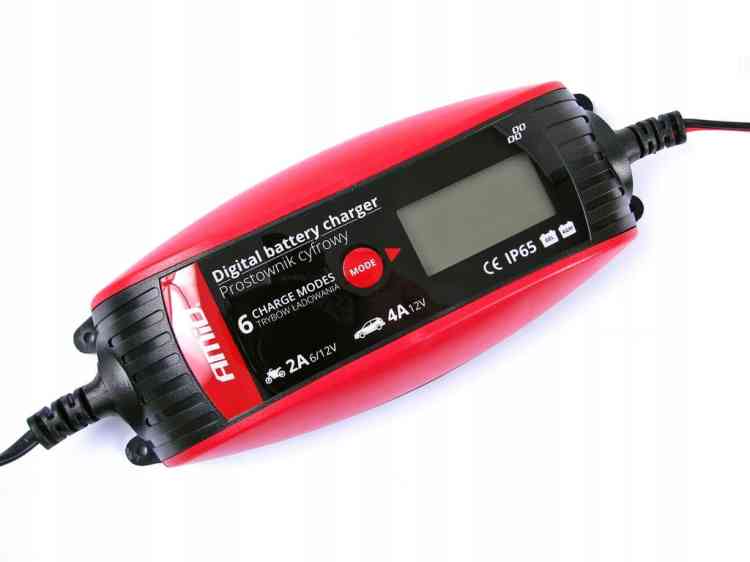 PROSTOWNIK ELEKTRONICZNY ŁADOWARKA 6V -12V 4A LCD