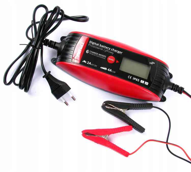PROSTOWNIK ELEKTRONICZNY ŁADOWARKA 6V -12V 4A LCD