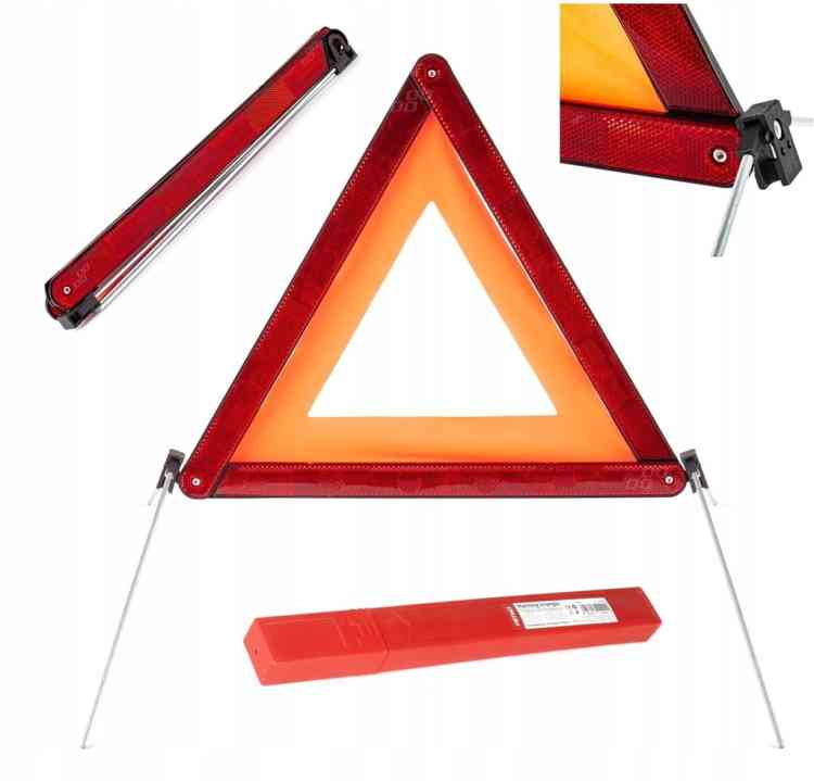 TRÓJKĄT SAMOCHODOWY OSTRZEGAWCZY HOMOLOGOWANY ETUI