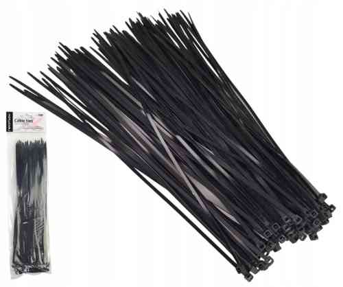 OPASKI ZACISKOWE TRYTYTKI 300x3,6mm 100 SZT CZARNE