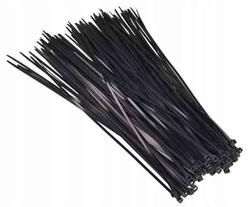 OPASKI ZACISKOWE TRYTYTKI 300x3,6mm 100 SZT CZARNE