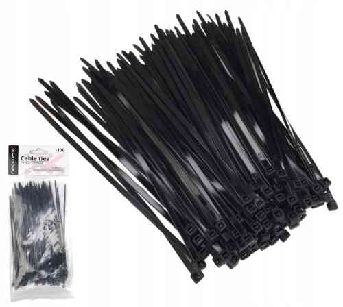 OPASKI ZACISKOWE TRYTYTKI 150x2,5mm 100 SZT CZARNE