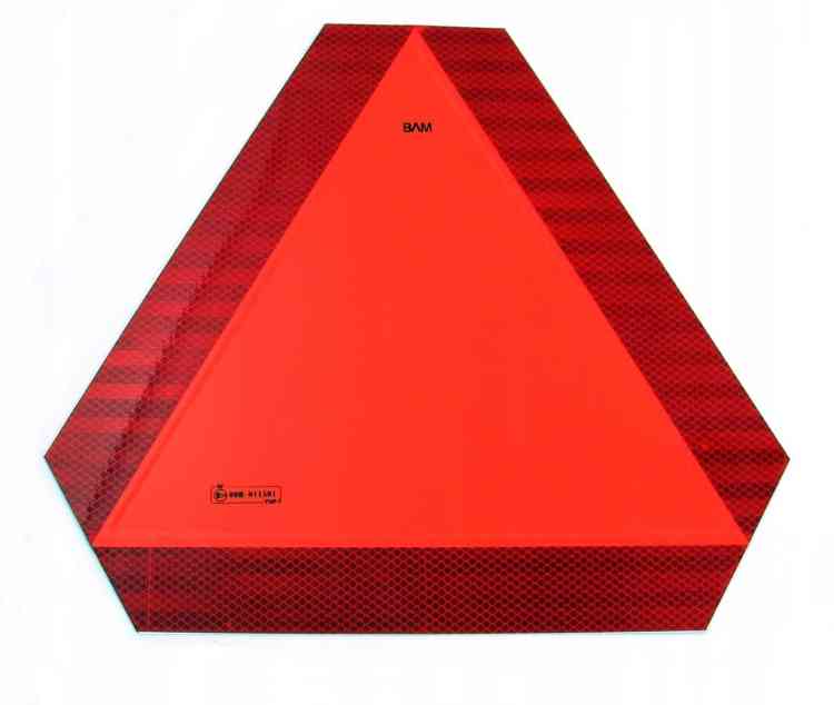 TRÓJKĄT OSTRZEGAWCZY POJAZD WOLNOBIEŻNY ODBLASK