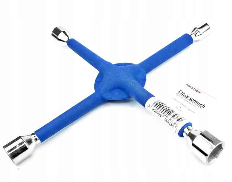 KLUCZ KRZYŻAK KRZYŻOWY DO KÓŁ MOCNY 17 19 21 23 mm