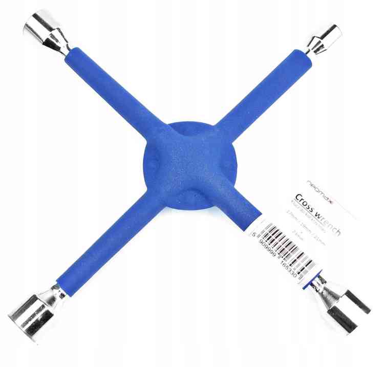 KLUCZ KRZYŻAK KRZYŻOWY DO KÓŁ MOCNY 17 19 21 23 mm