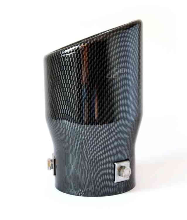 KOŃCÓWKA WYDECHU TŁUMIKA NAKŁADKA STAL NIERDZEWNA CARBON