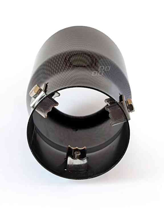 KOŃCÓWKA WYDECHU TŁUMIKA NAKŁADKA STAL NIERDZEWNA CARBON