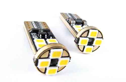 ŻARÓWKI W5W 12SMD 2835 CANBUS T10 12/24V BIAŁE KPL