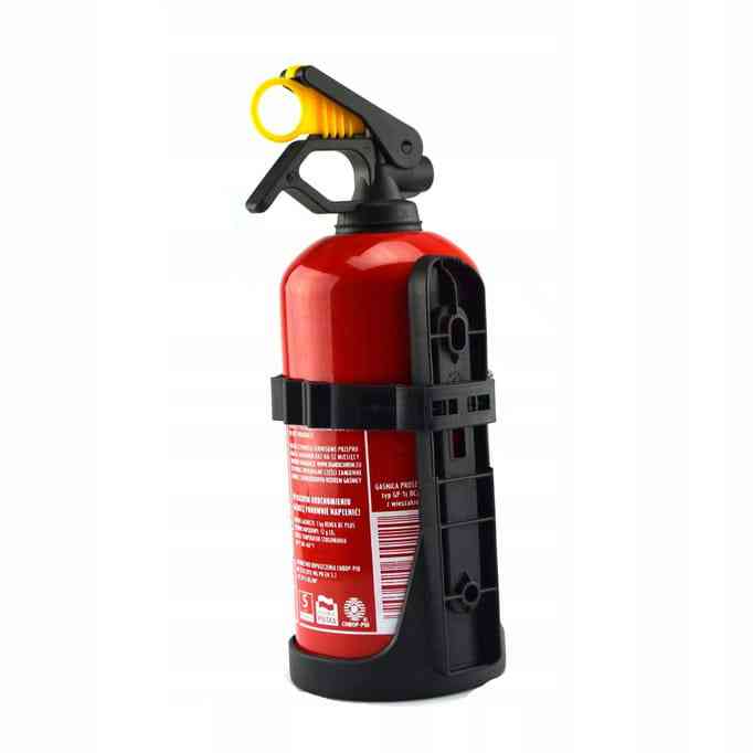 GAŚNICA SAMOCHODOWA PROSZKOWA 1KG B+C Z UCHWYTEM UCHWYT