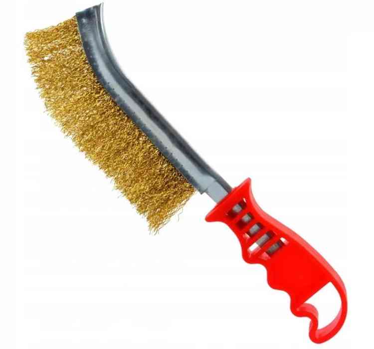 SZCZOTKA DRUCIANA MOSIĘŻNA RĘCZNA DO CZYSZCZENIA SZCZELINOWA MOCNA