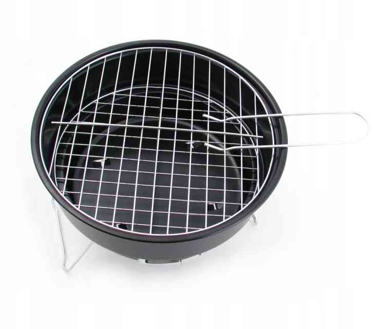 GRILL WĘGLOWY TURYSTYCZNY SKŁADANY PRZENOŚNY 26cm