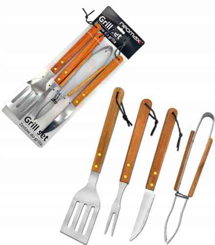 ZESTAW DO GRILLOWANIA AKCESORIA DO GRILLA SZTUĆCE