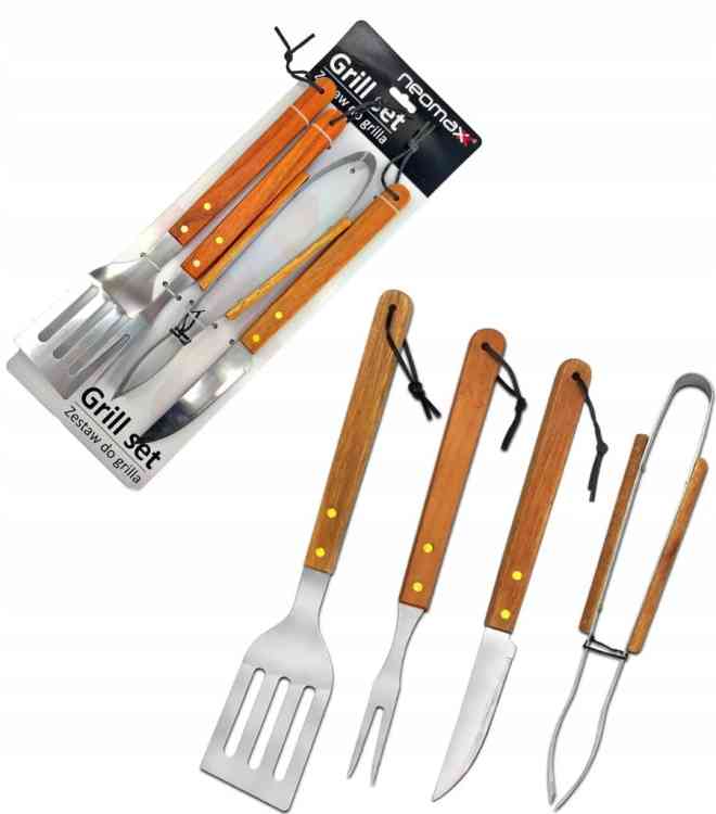 ZESTAW DO GRILLOWANIA AKCESORIA DO GRILLA SZTUĆCE