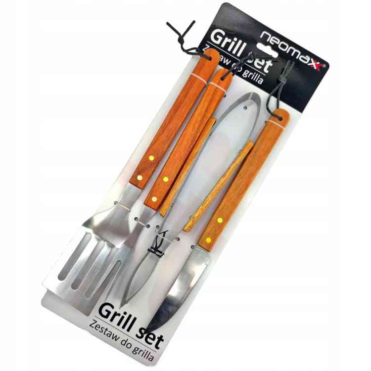 ZESTAW DO GRILLOWANIA AKCESORIA DO GRILLA SZTUĆCE