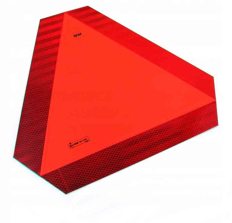 TRÓJKĄT OSTRZEGAWCZY POJAZD WOLNOBIEŻNY ODBLASK