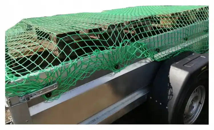 SIATKA ZABEZPIECZAJĄCA ŁADUNEK PRZYCZEPKI 250X450CM 2,5x4,5m Z GUMĄ KNOTT