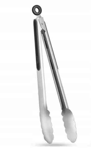 SZCZYPCE DO GRILLA RUSZTU KUCHENNE STALOWE 34CM