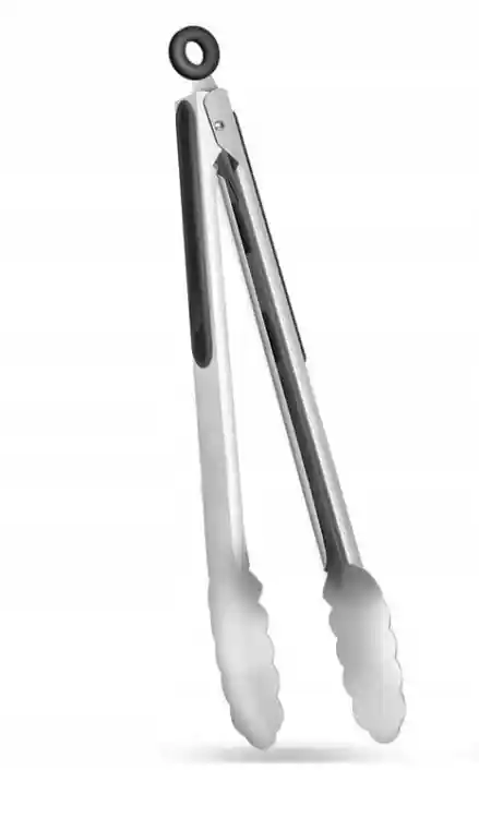 SZCZYPCE DO GRILLA RUSZTU KUCHENNE STALOWE 34CM